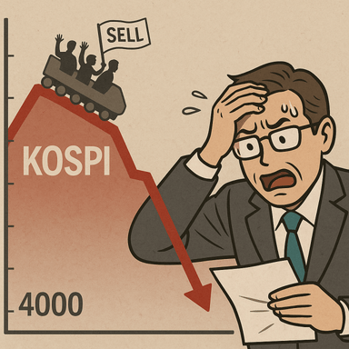 롤러코스터 코스피···외국인 매도 폭 키우자 하루 만에 추락[선데이 머니카페]