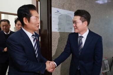 정원오, 정청래와 깜짝 회동···"먼 길 가기 위한 채비"