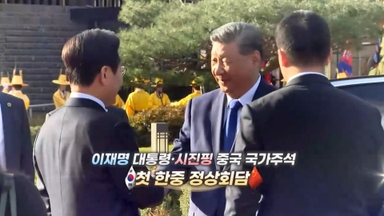 [영상구성] 이 대통령·시 주석 첫 한중 정상회담