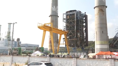 '울산화력 해체' HJ중공업 "전 건설현장 공사중단"