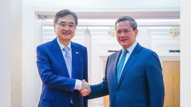 조현, 캄보디아 총리 예방…"범죄 대응 협력 강화"