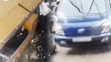 비상등 켠 채로 급가속 질주…CCTV 보니 순식간에 아수라장