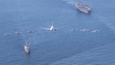 동해서 항모 참가 한미 연합훈련…대북 억제력 과시