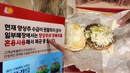 양상추 수급 대란에…햄버거·샌드위치에 양배추