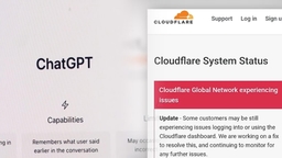 챗GPT 등 한때 접속 오류…클라우드플레어 문제