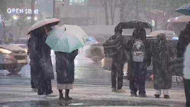 수도권 첫눈부터 폭설…사상 첫 대설재난문자