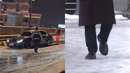 미끄러지고 부딪히고…폭설 퇴근 이어 빙판 출근