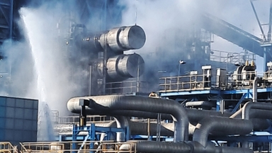 태안화력발전소 화재 1시간 50분 만에 완진…2명 화상