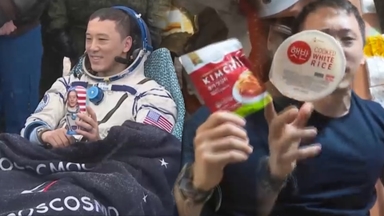 한국계 NASA 비행사 조니 김, 지구로 귀환…'K-푸드' 소개도