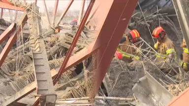 광주대표도서관 공사장 붕괴 사고…2명 사망·2명 실종