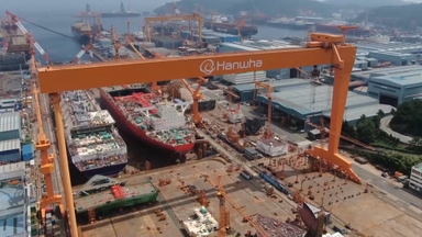 한화오션, 원·하청 구분없는 성과급…이 대통령 "바람직"