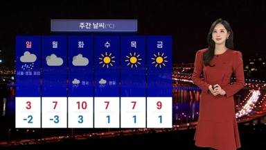 [날씨] 주말 오후, 중부 눈 집중…강원 내륙 15㎝ 안팎