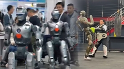 "CG가 아닙니다" 로봇이 사람을 발로 '뻥'