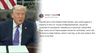 트럼프 "선거구 조정 반대한 공화당 의원들 교체돼야"