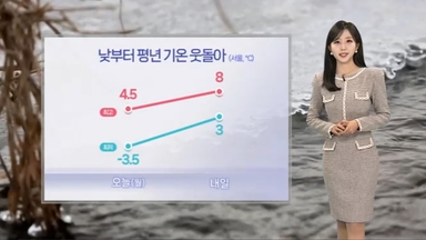 [날씨] 당분간 평년 수준 추위…내일 중부 약한 비·강원 눈