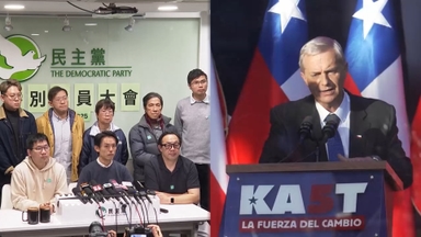 홍콩 민주당 공식 해산…칠레서 극우 대통령 탄생