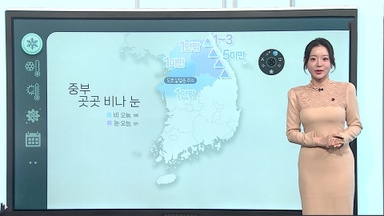 [날씨클릭] 중부 눈·비 조금…도로 살얼음, 미세먼지 유의