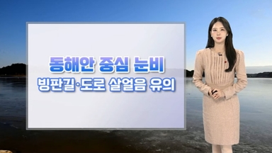 [날씨] 동해안 또다시 눈비…곳곳 미세먼지 농도 '나쁨'