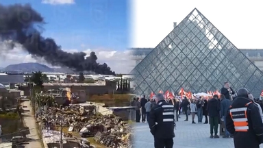 멕시코 항공기 추락…루브르 박물관 파업으로 폐쇄