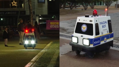 밤거리 지키는 AI 순찰로봇…사각지대도 구석구석