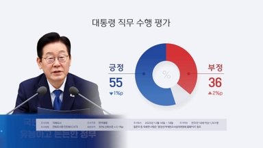 한국갤럽 "이 대통령 지지율 55%…전주보다 1%p 하락"