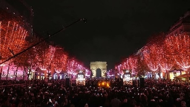 [월드 영상구성] 프랑스, 크리스마스 조명 점등