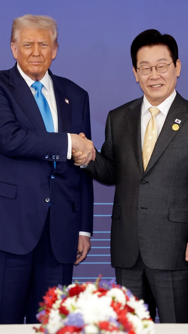 李 "방위비 늘리겠다, 美가 핵잠 연료 공급해달라" 공개 요구 [경주 APEC]