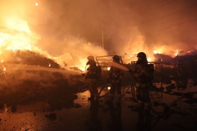 포천 내촌면 공장단지 대형 화재…인명피해 없어