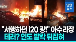 [영상] "서행하던 현대 i20 쾅!"…인도 유적지서 차량 폭발, 테러였나?