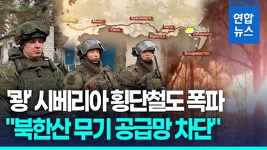 [영상] 우크라, 시베리아 횡단철도 폭파 배후 자처…"북한산 무기 차단"