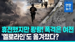 [영상] '휴전 한달' 계속된 가자 공습…300명 사망, 건물 1만채 파괴