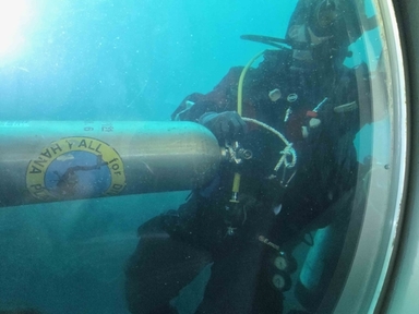 제주해경, 관광 잠수함 사고 대응 민·관 합동 훈련 실시