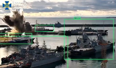 우크라 “수중 드론으로 러시아 6천억 잠수함 폭파”…러 “피해 없다”