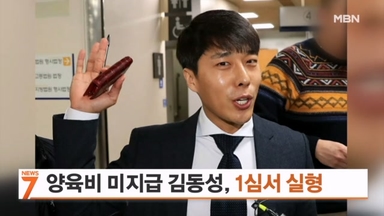 '두 자녀 양육비 미지급' 김동성 1심 실형…법정 구속은 면해