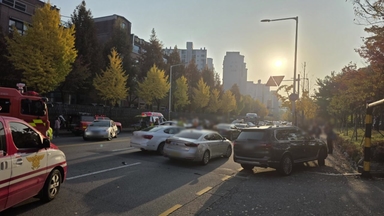 경기 안양시 비산동서 8중 추돌 사고...9명 경상