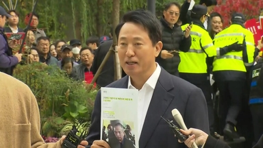 [현장영상+] 오세훈 "여론조사 조작됐다는 경향신문 조사... 공정하게 조사 임할 것"