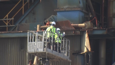 화력발전소 매몰자 1명 수습..."팔 끼인 채 버티다 숨져"