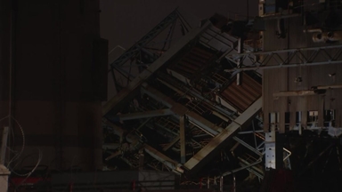 주변 타워 2기 해체 작업 본격화...발파 시기는 미정