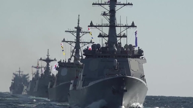 해군, 첫 함대급 해상기동훈련..."압도적 전승"