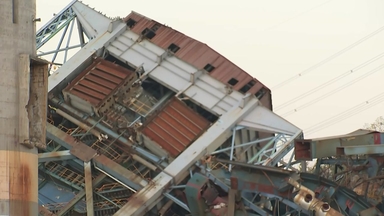 사고 타워 주변 타워 발파 해체 후 매몰자 2명 수습