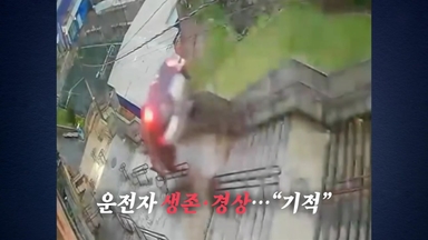 "기절 뒤 추락"... 기적적으로 생존한 운전자 [앵커리포트]