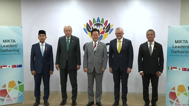 [현장영상+] 이 대통령, 중견국 모임 '믹타' 회의 주재...다자주의 강화 논의 전망