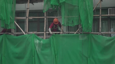 홍콩 공사장 2백 곳 비계 그물망 제거 명령..."공공안전 보호 조치"