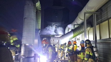 경북 경산 공장 환기 설비에서 불...1억여 원 피해