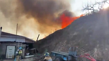 강원 양양군에서 산불...1시간여 만에 주불 진화