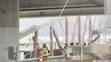 광주 서구 도서관 공사 현장 붕괴...작업자 4명 매몰