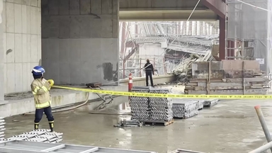 광주 서구 도서관 공사 현장 붕괴...작업자 4명 매몰