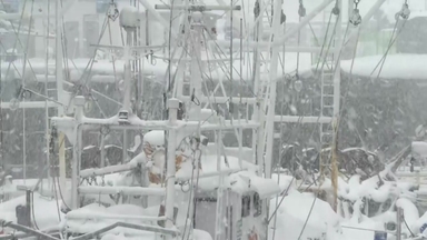 [날씨] 내륙 맑지만 반짝 추위, 미끄럼 주의...서해안 눈비 계속