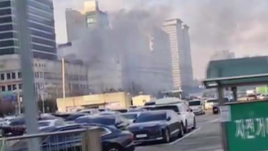 40층짜리 주상복합건물에서 불...대피 소동 빚어져