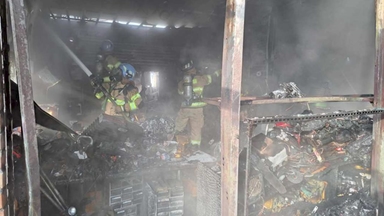 강원도 원주 건설기계업체 화재...60대 남성 숨진 채 발견